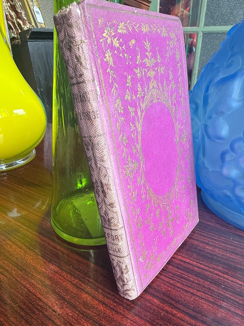 Livre ancien – Abbé Petit – Histoire de S. François d'assise – Cartonnage romantique rose 1851