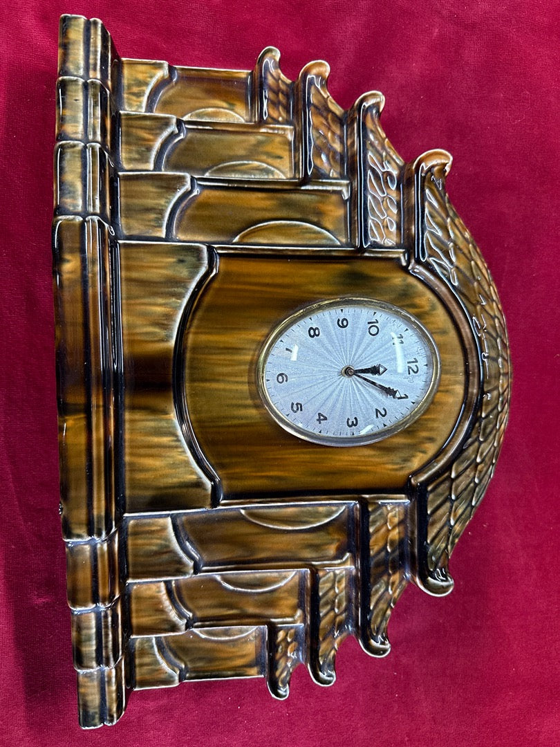 Pendule Sarreguemines – Garniture de cheminée céramique