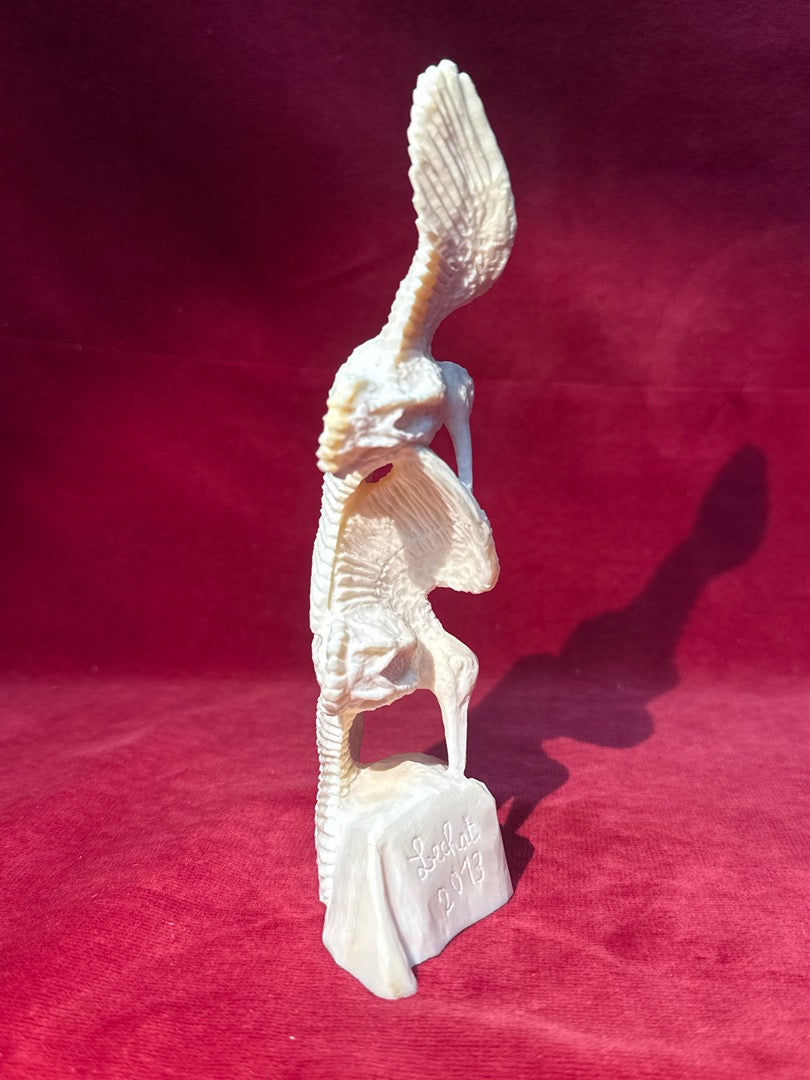 Sculpture oiseaux en Os Lechat 2013
