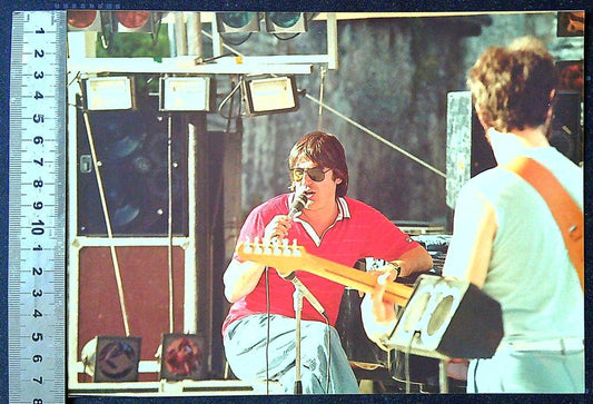 Photo Serge Lama – Tirage – Musique – Concert vintage