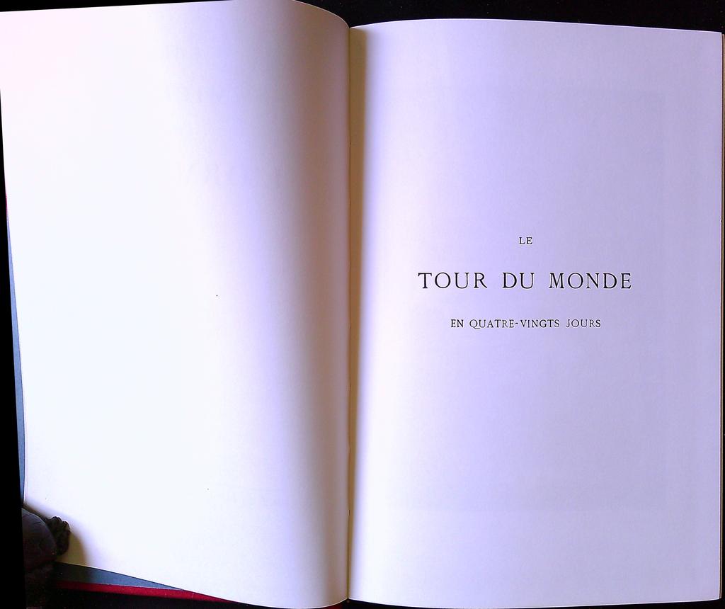 Livre Jules Verne – Tour Du Monde – Livre – Édition Illustrée