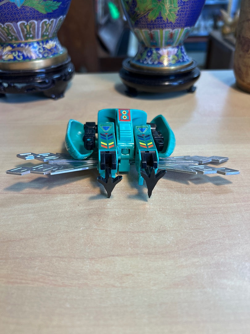 Figurine robot transformable vintage paon Takatoku Bandai