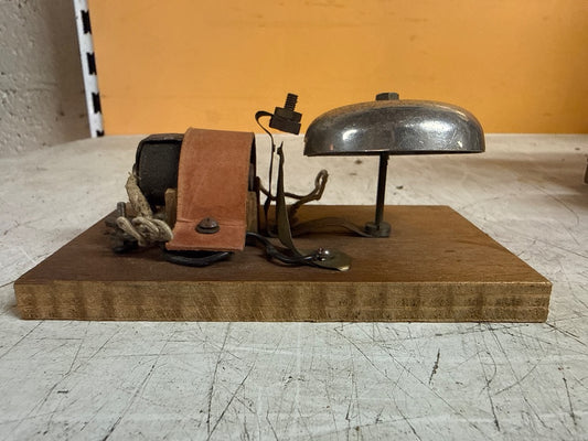 Sonnette en bois – Vintage – Ornements – Déco ancienne métal
