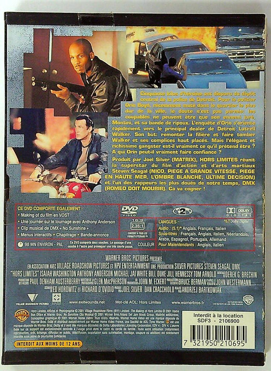 @dvd Hors Limites Steven Seagal Dmx