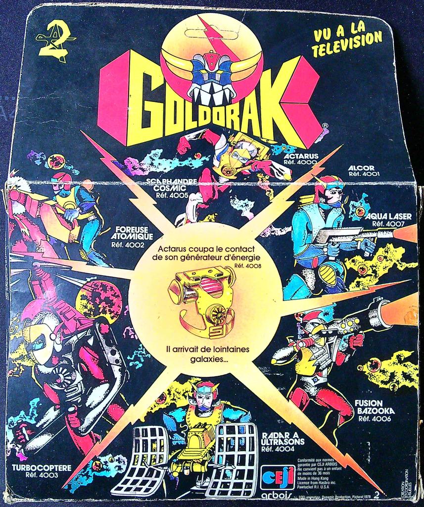 Jeu Goldorak Aqua Laser Ceji Arbois 1978 Neuf en boite scellée Misb avec flap d'origine