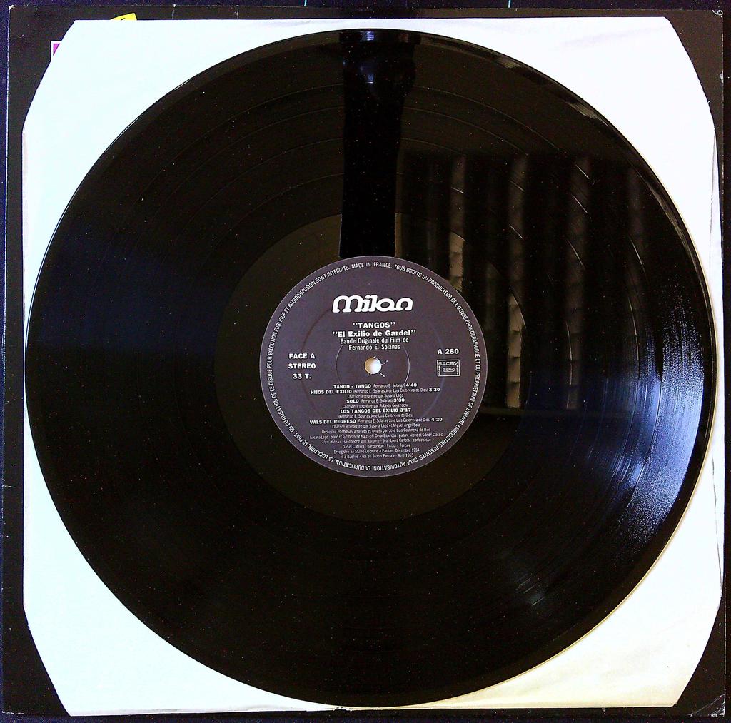 Vinyle 33t – Astor Piazzolla – Tangos l'exil de Gardel – Bof Milan