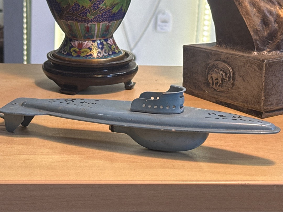Sous-marin miniature – S4 – Jouet vintage – Métal à poire
