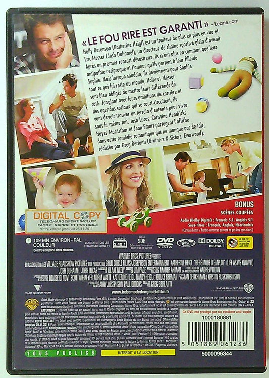 Dvd Bébé mode d'emploi Katherine Heigl Josh Duhamel