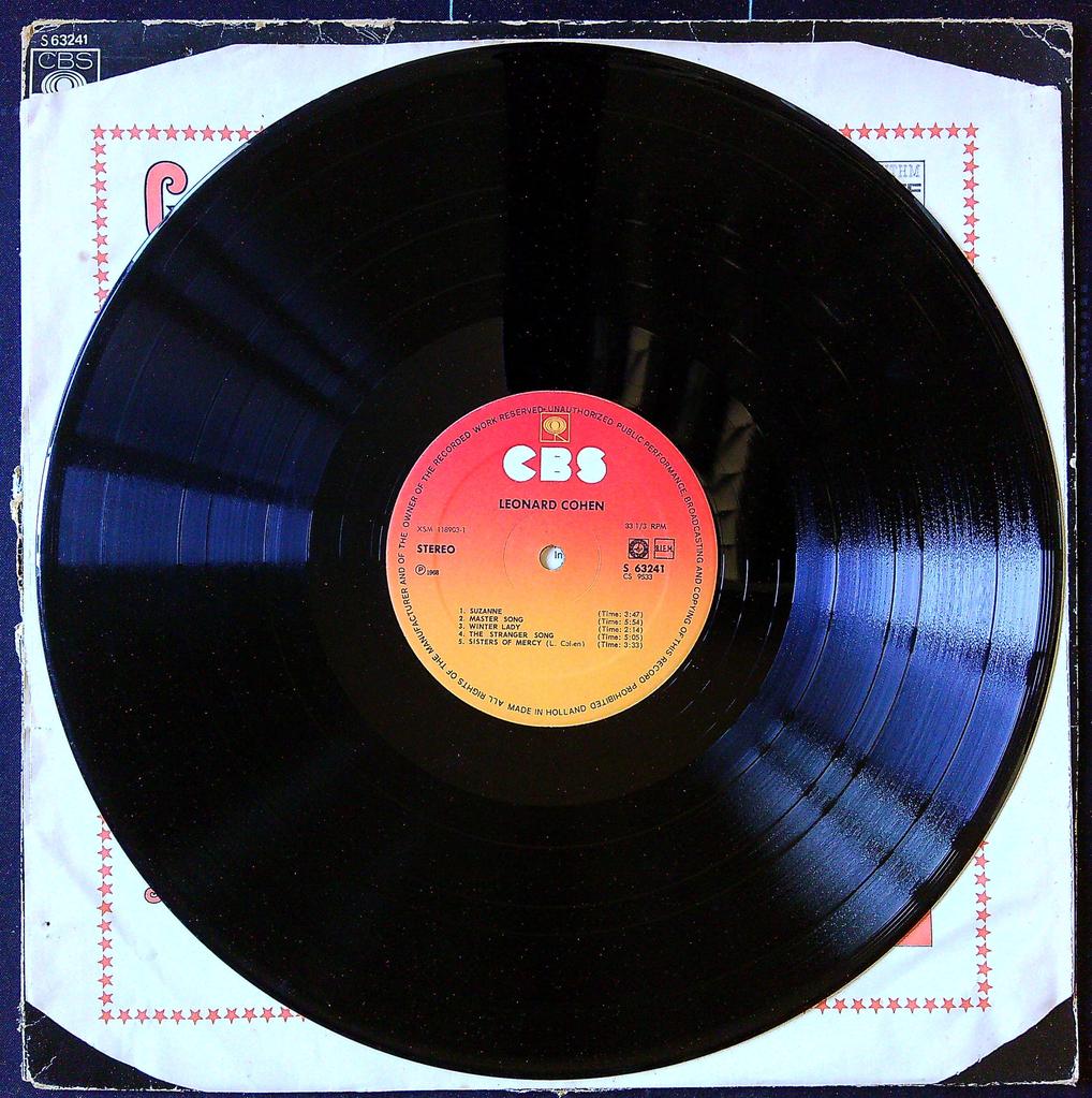 Disque vinyle Lp The Songs of Leonard Cohen Cbs