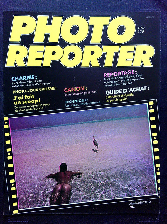 Affiche de Kiosque Plv Promo Magazine Photo Reporter N° 67 Guide d'achat Jaune