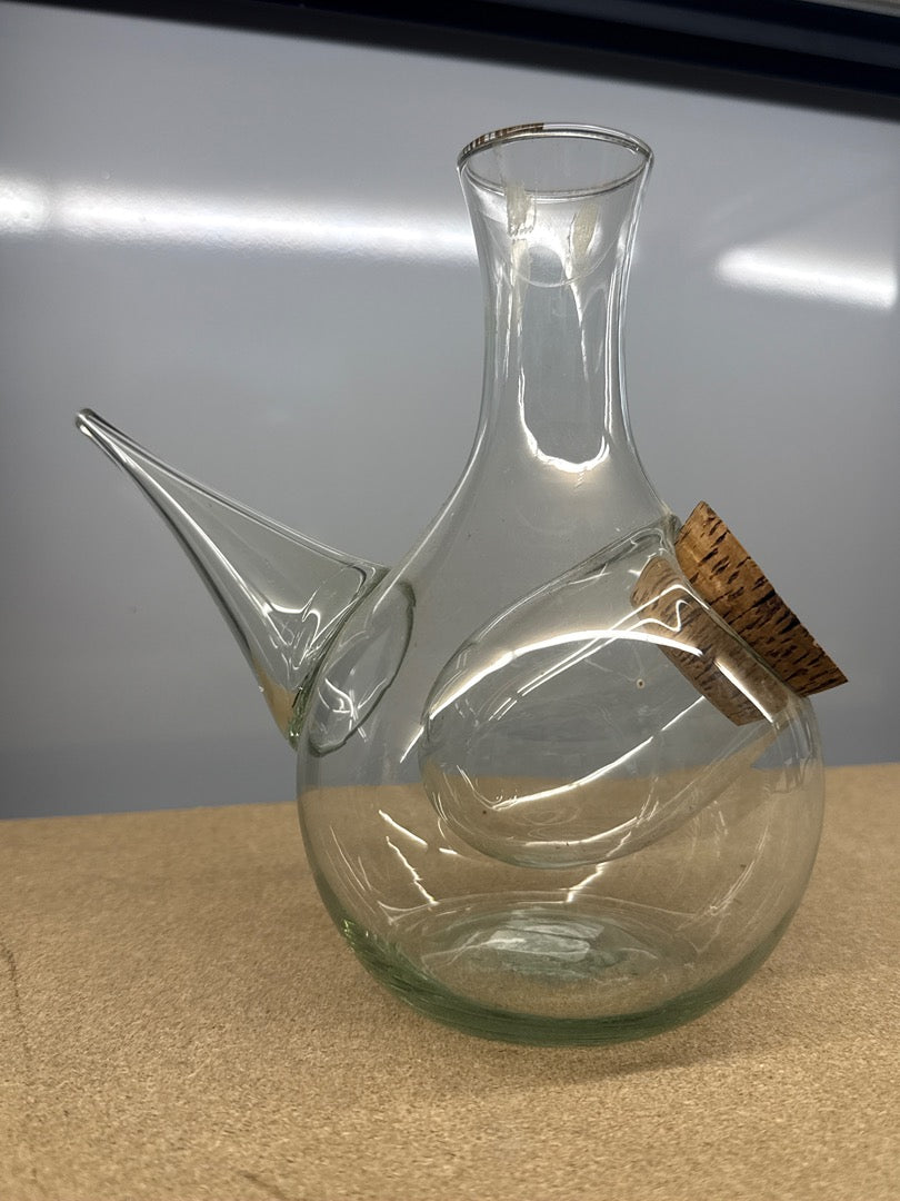 Carafe À Vin – Art De La Table – Verre Soufflé Avec Bouchon