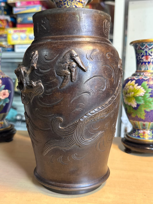 Objet de décoration – Style Ming – Ornement – Dragon bronze