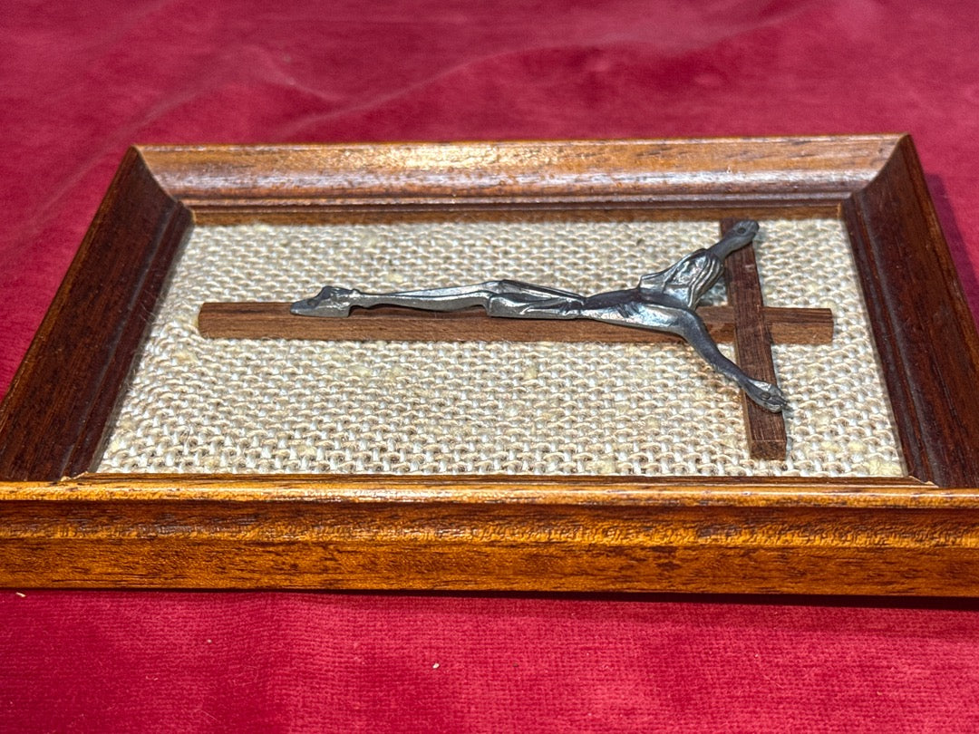 Tableau crucifix crucifix en bois et métal