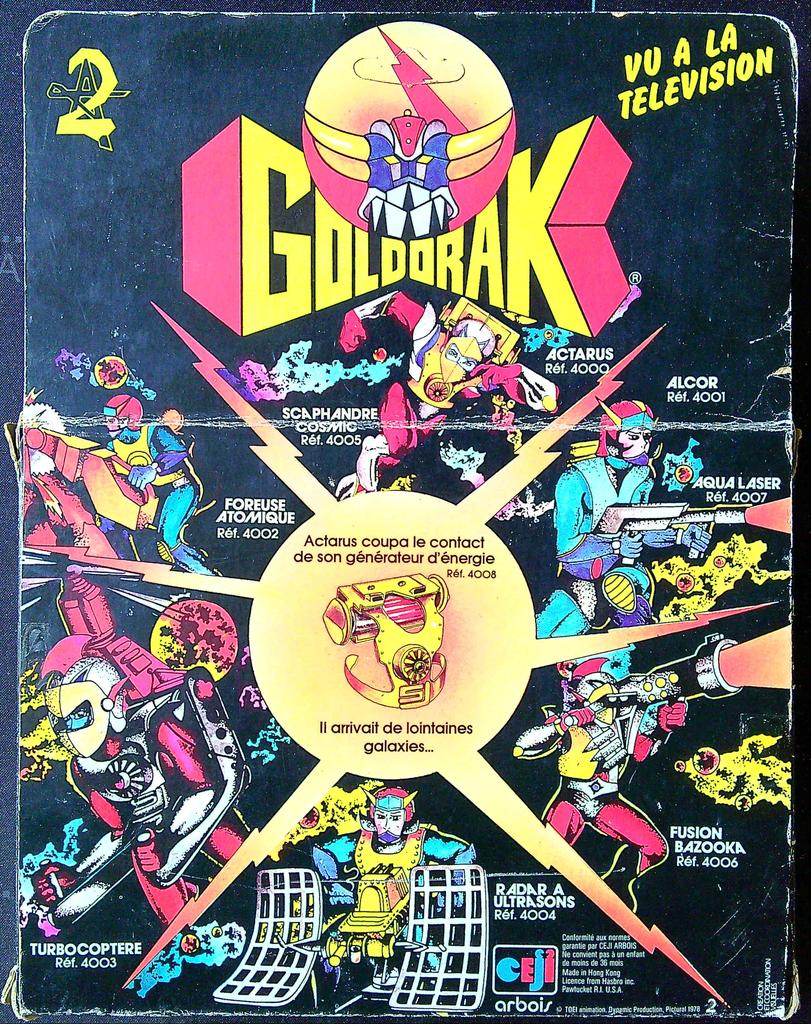 Coffret Fusion Bazooka Goldorak Ceji Arbois Vintage Neuf en boite scellée Misb avec flap d'origine