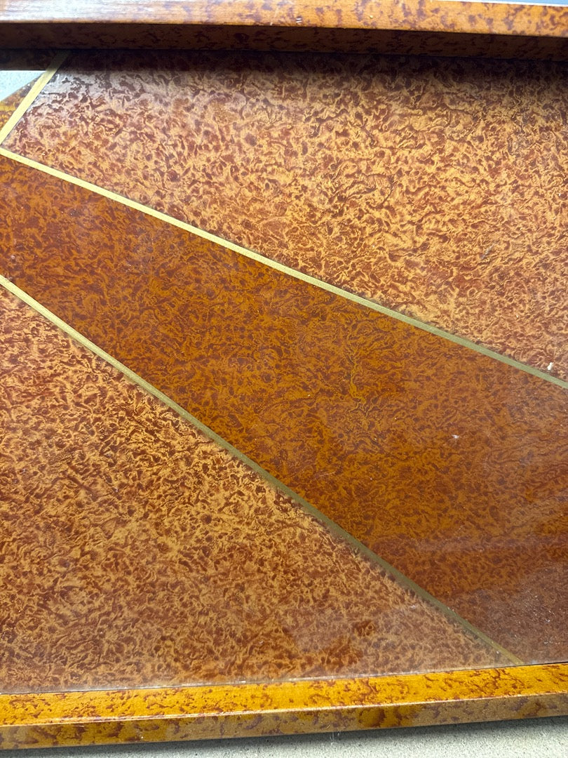 Plateau – Vintage – Trays – Bois laqué géométrique