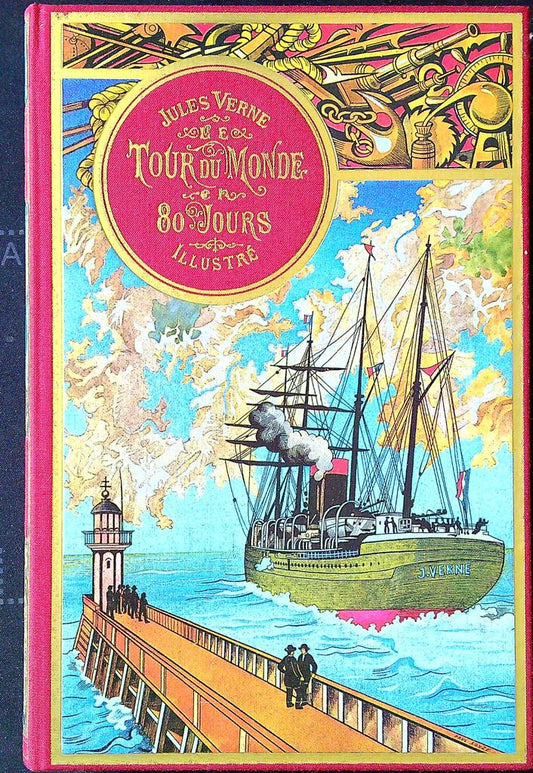Livre Jules Verne – Tour Du Monde – Livre – Édition Illustrée