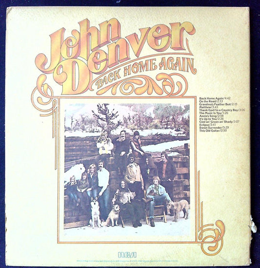 Vinyle John Denver Back Home Again Rca musique