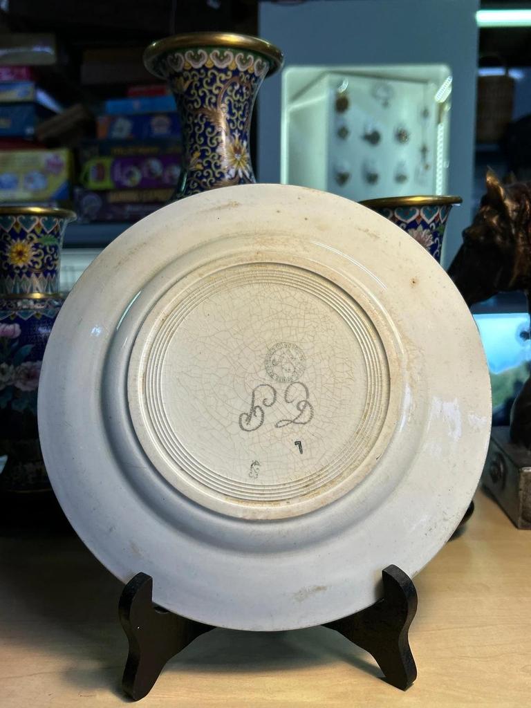 Ensemble de 7 Assiettes Ceranord Céramique du nord St Amand Made in France