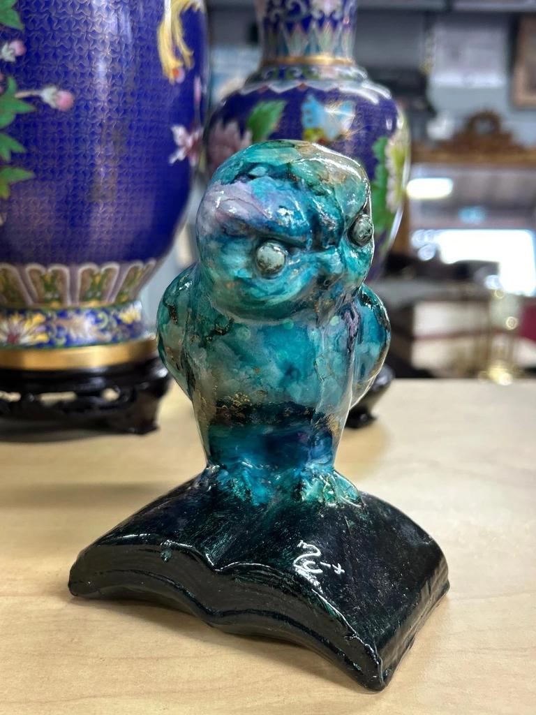 Statuette Céramique Chouette / Hibou de Chapoutier