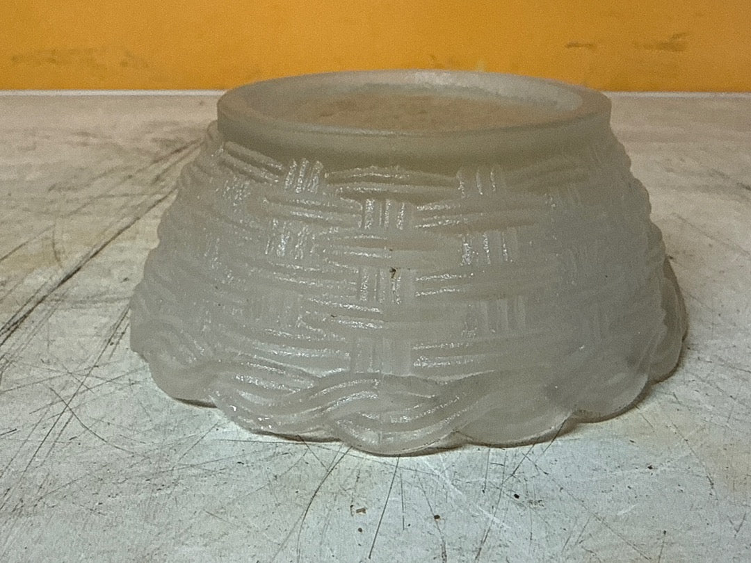 Coquetier – Poule en verre givré