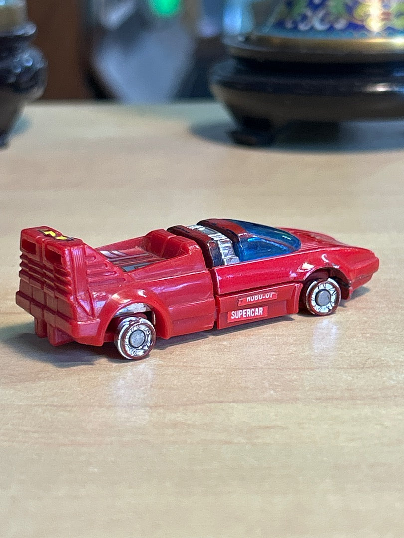 Petite voiture transformable Robo 07 Supercar rouge