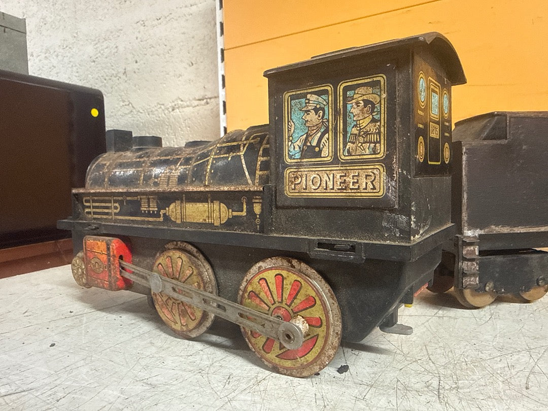Train miniature – Pioneer Masudaya – Jouets – Locomotive vintage tôle 1875