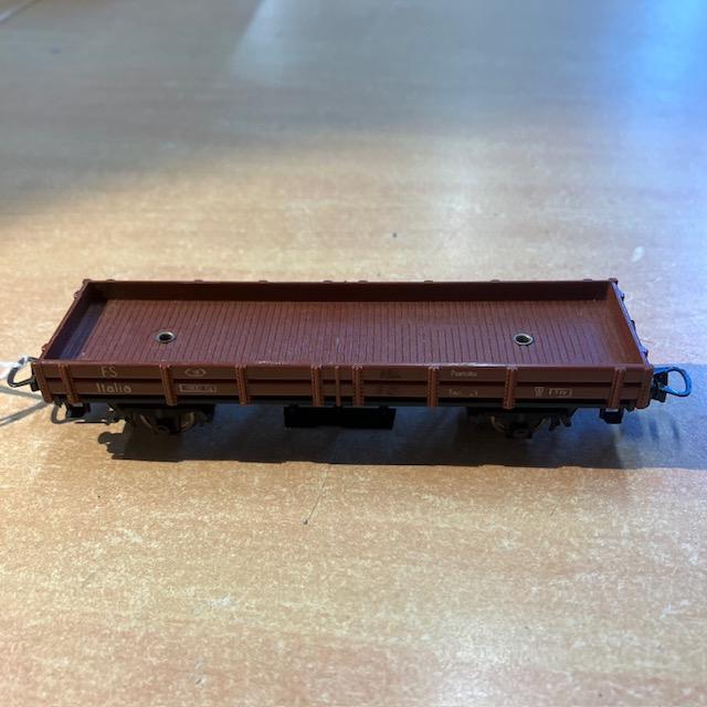 Wagon Plat Marchandises, Marquage Fs Italia, Riv