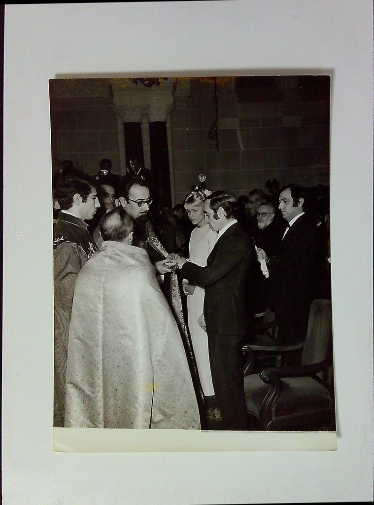 Photo Originale Presse Mariage Charles Aznavour Ulla Thorsell.