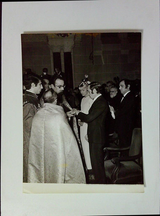 Photo Originale Presse Mariage Charles Aznavour Ulla Thorsell.