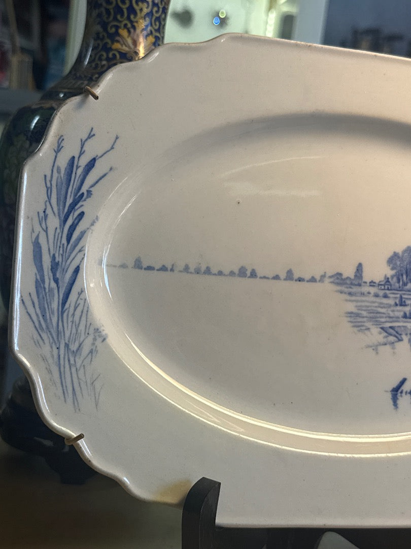Plat Myott Meadowsweet – Vaisselle – Décor bleu paysage