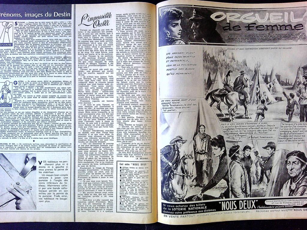 Magazine vintage – Nous Deux N° 656 – Collection – Photoromans vintage