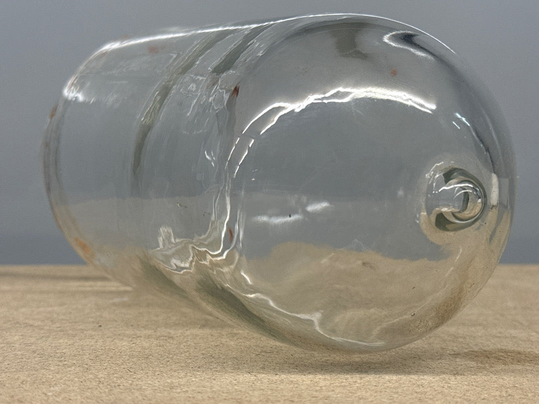 Globe de lampe industrielle vintage en verre transparent