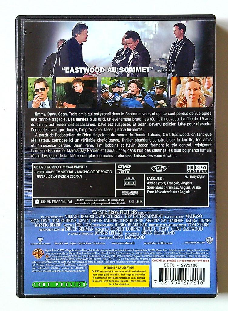 Dvd Mystic River - Clint Eastwood - Sean Penn - Warner Bros