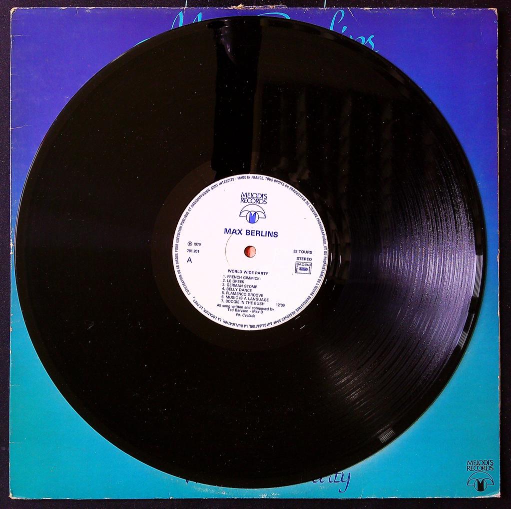 Disque vinyle – Max Berlins – Musique – Funk Disco original