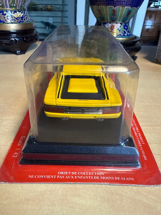 Voiture miniature – Ferrari Testarossa – Jouets – Jaune 1/43