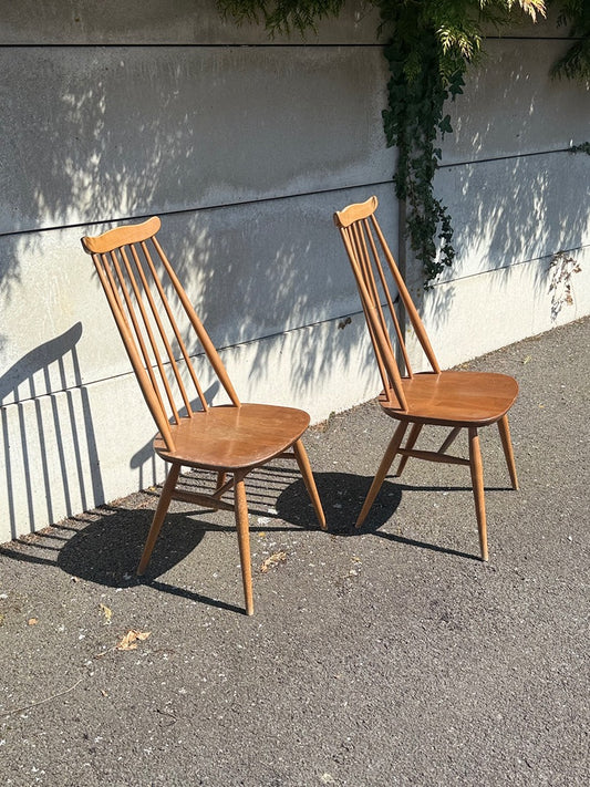 Chaises – Ercol Quaker – Mobilier – Vintage en bois d'orme