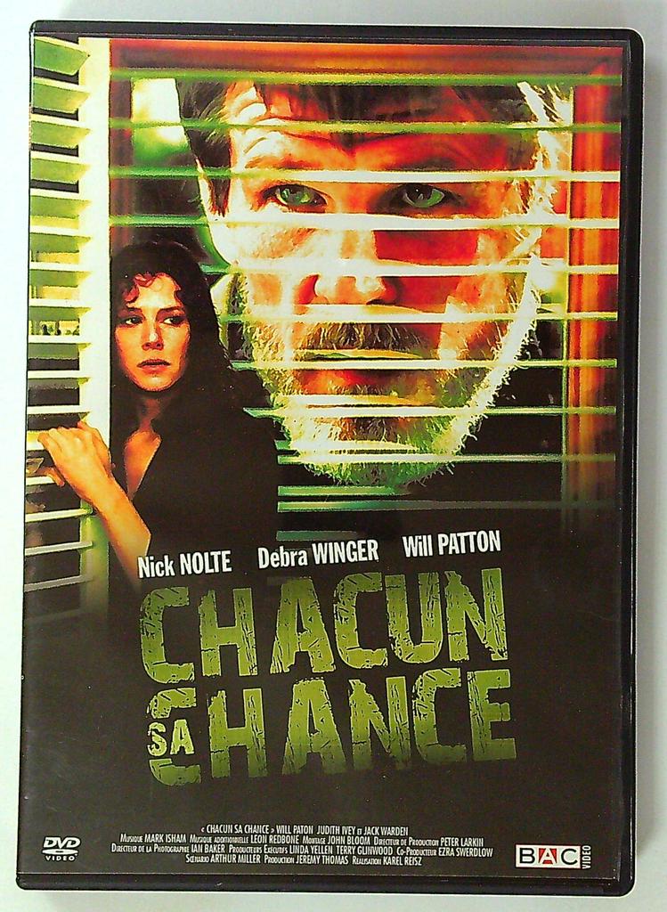 Dvd Chacun sa chance - Nick Nolte, Debra Winger - Bac Video