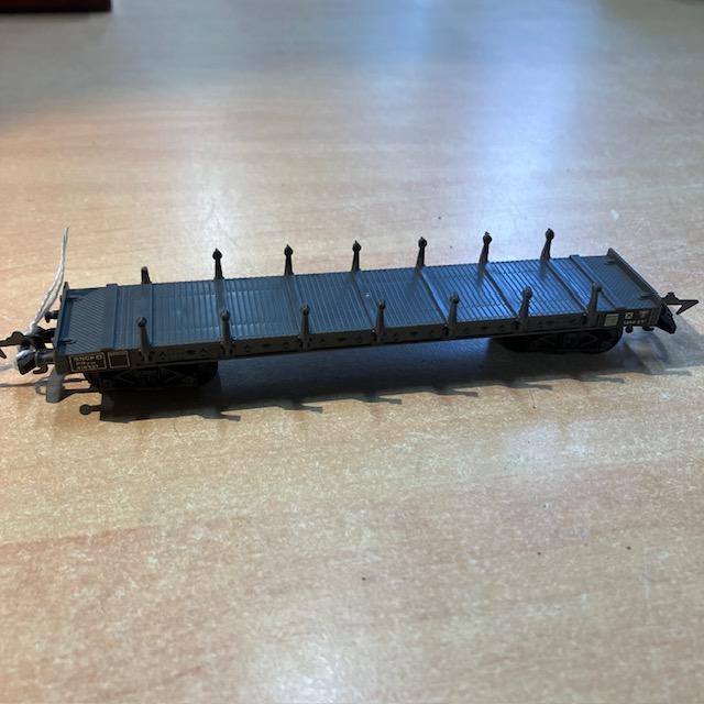 Wagon Plat Jouef Marchandises, Attelage A Croc, Marquage Sncf 4 Rryw 418521