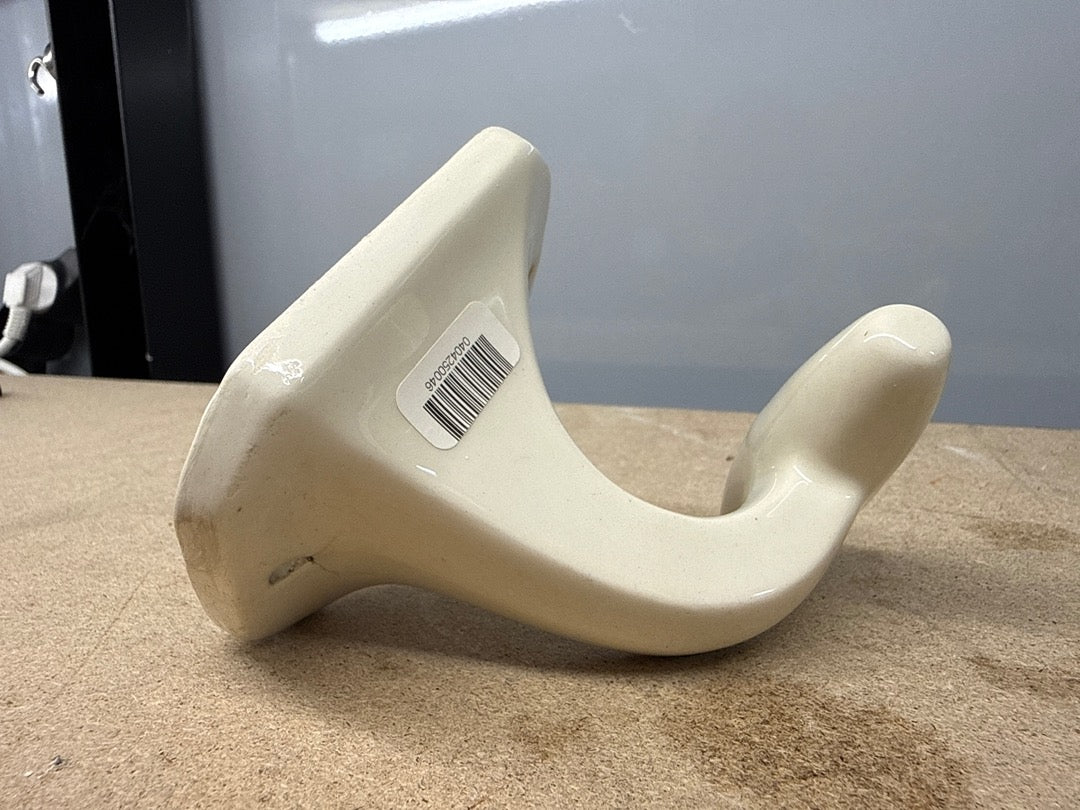 Patère – Céramique – Accessoires de salle de bain – Vintage blanc crème