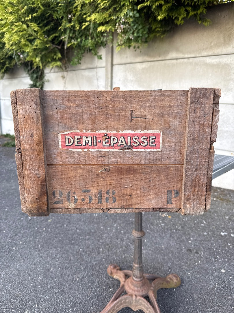 Caisse en bois – Antar – Boîte de rangement – Vintage