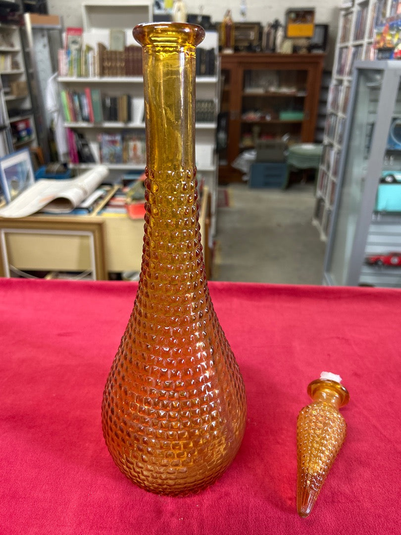 Carafe en verre ambré – Bouteille vintage