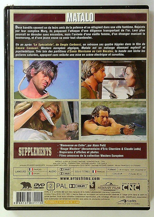 Dvd Matalo Artus Films Western Européen Lou Castel