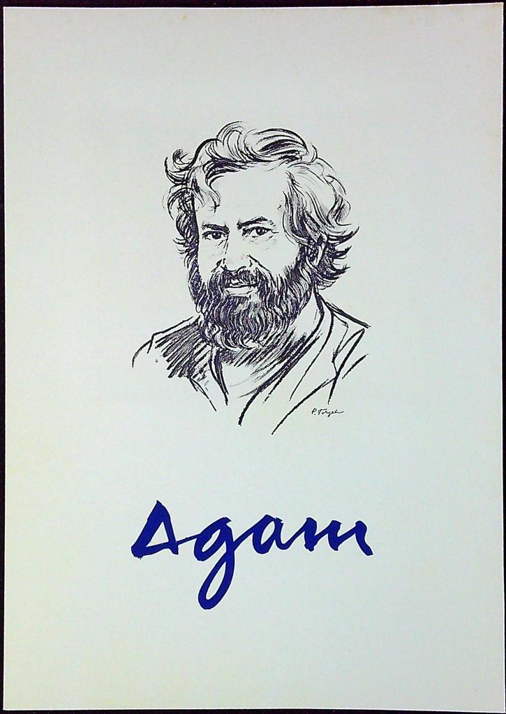 Yaacov Agam Enveloppe Dépliant Timbre 1er jour Encart Fdc Yvert et Tellier