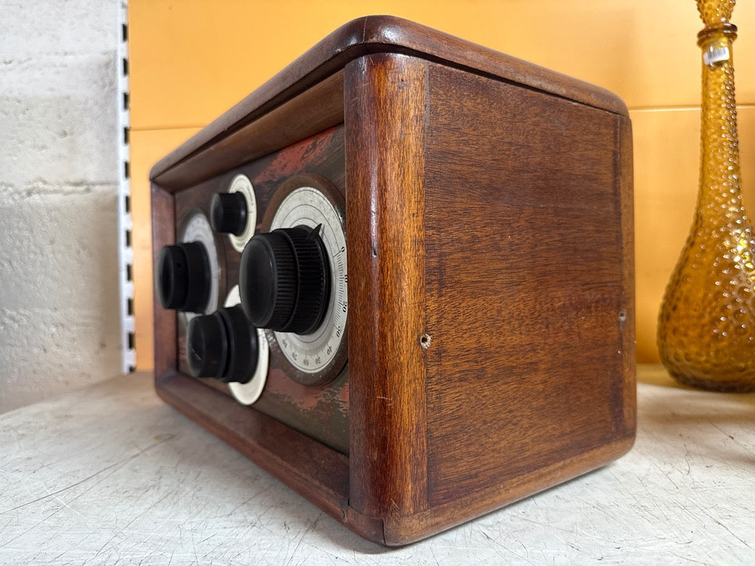 Poste de radio – Bibo – Électronique – Vintage en bois de collection