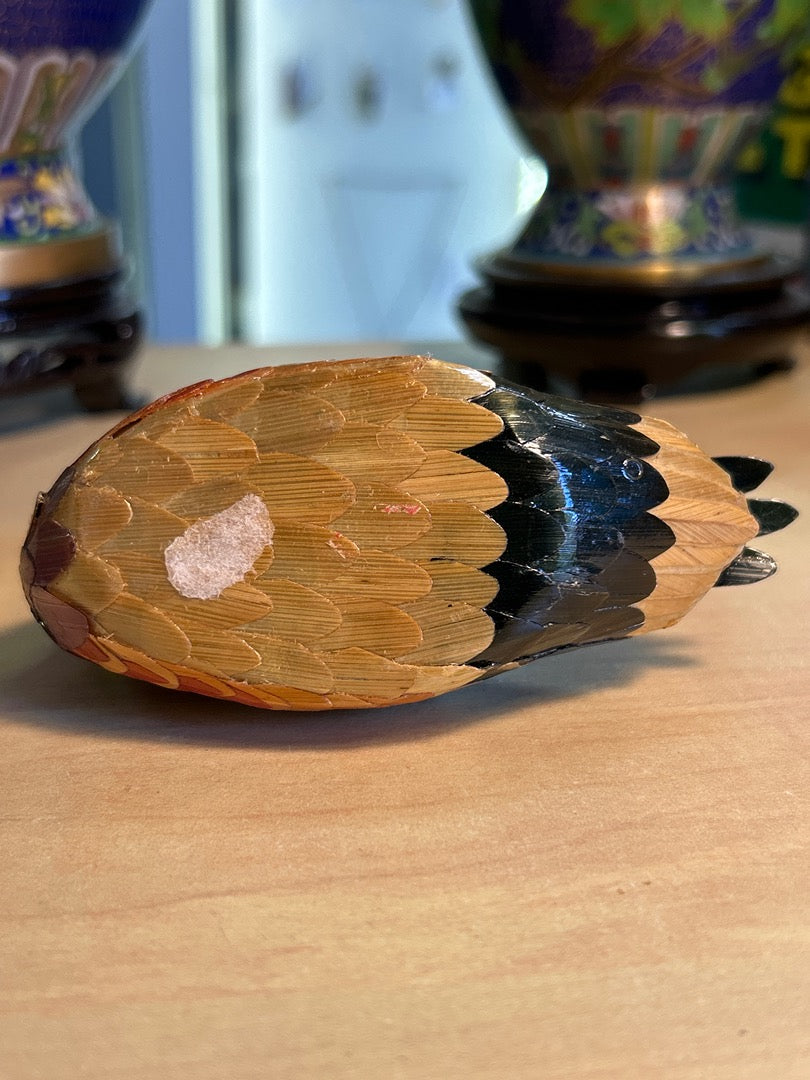 Canard décoratif en paille