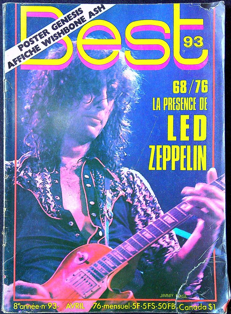 Magazine – Best n°93 – Musique – Led Zeppelin Jimmy Page