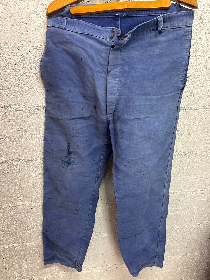 Pantalon de travail Le Mont St Michel – Bleu vintage