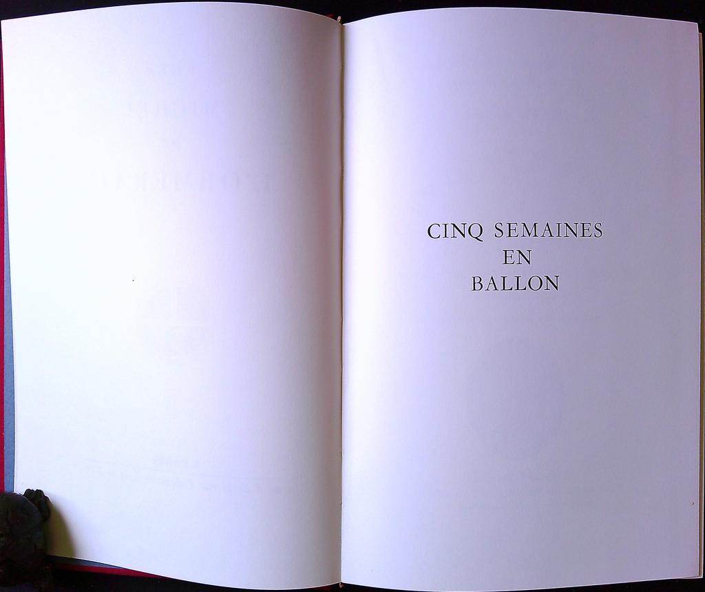 Livre – Jules Verne – Classique – Cinq semaines en ballon