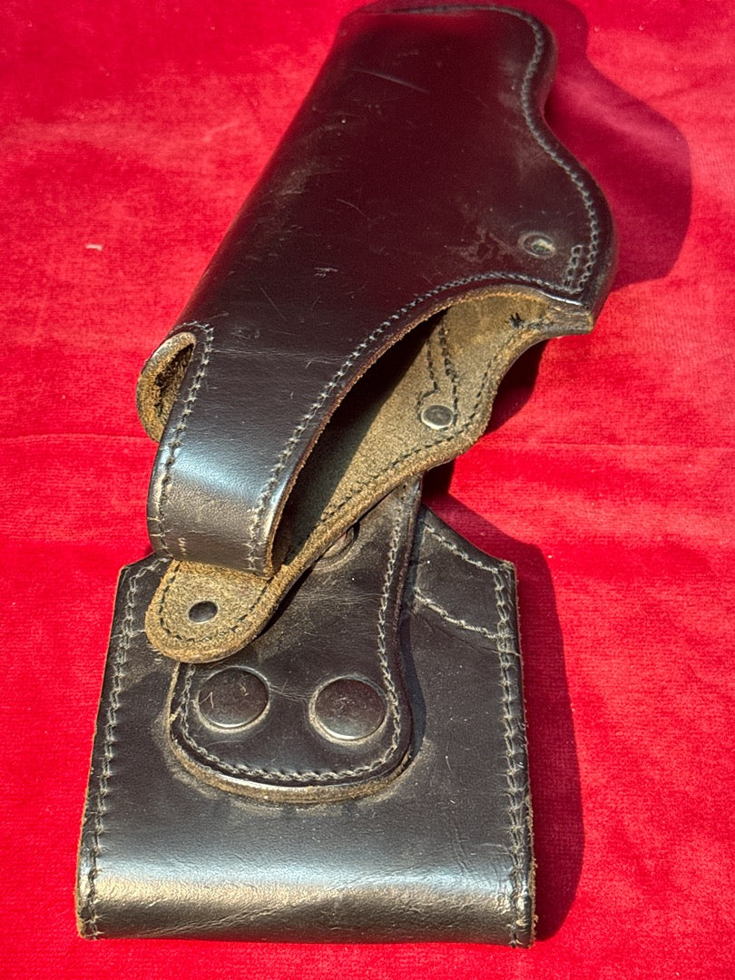 Etui de pistolet Foucault cuir noir 1990