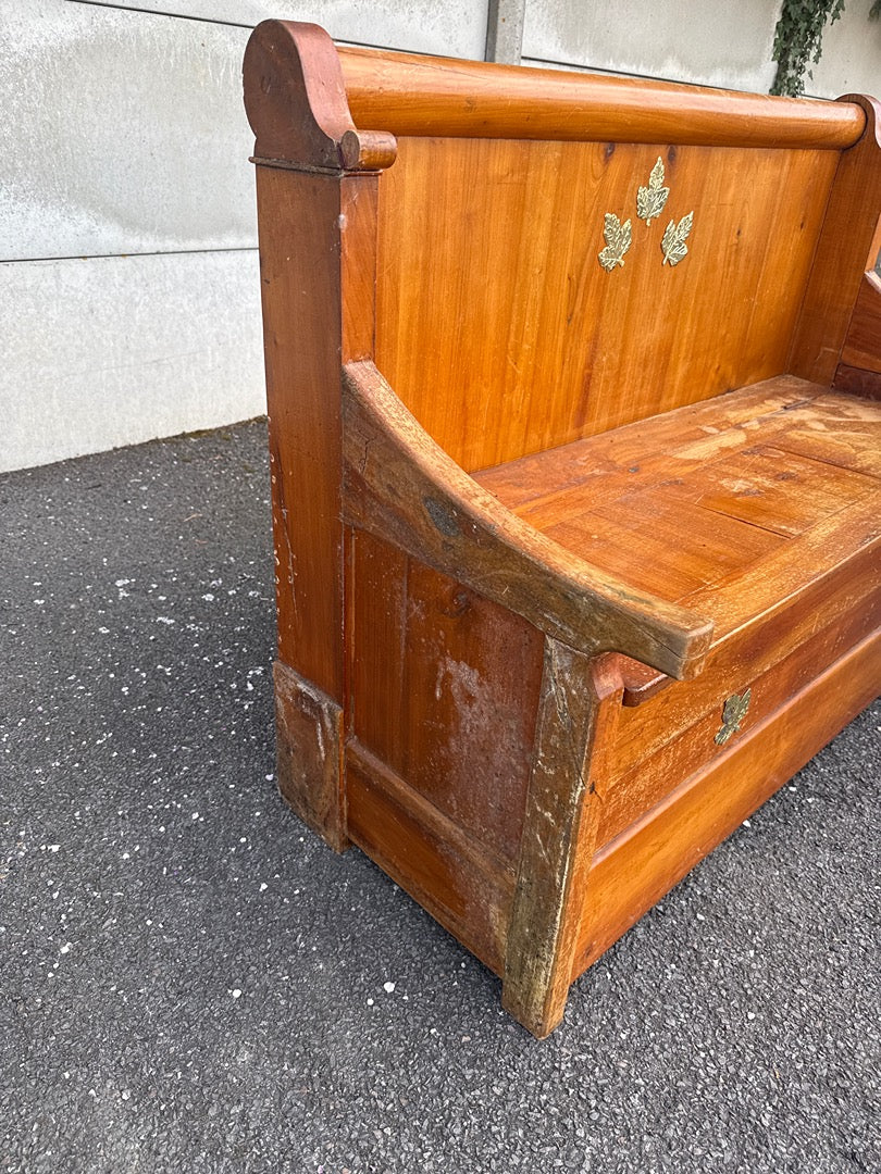 Banc coffre – Vintage – Mobilier – Bois massif
